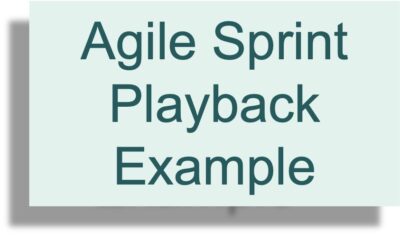 Agile Sprint playback example