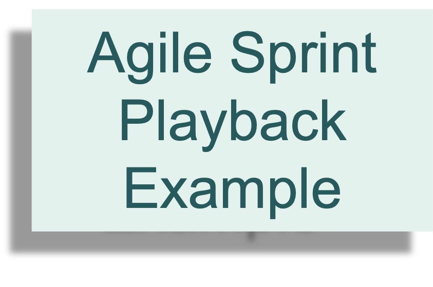 Agile Sprint playback example
